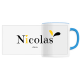 Mug - Nicolas - 6 Coloris - Cadeau Original - Cadeau Personnalisable - Cadeaux-Positifs.com -Unique-Blanc-