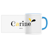 Mug - Carine - 6 Coloris - Cadeau Original - Cadeau Personnalisable - Cadeaux-Positifs.com -Unique-Blanc-