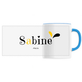 Mug - Sabine - 6 Coloris - Cadeau Original - Cadeau Personnalisable - Cadeaux-Positifs.com -Unique-Bleu-