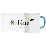 Mug - Sabine - 6 Coloris - Cadeau Original - Cadeau Personnalisable - Cadeaux-Positifs.com -Unique-Blanc-