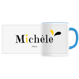 Mug - Michèle - 6 Coloris - Cadeau Original - Cadeau Personnalisable - Cadeaux-Positifs.com -Unique-Bleu-