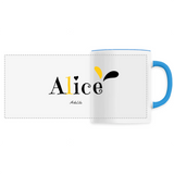 Mug - Alice - 6 Coloris - Cadeau Original - Cadeau Personnalisable - Cadeaux-Positifs.com -Unique-Bleu-