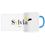 Mug - Sylvia - 6 Coloris - Cadeau Original - Cadeau Personnalisable - Cadeaux-Positifs.com -Unique-Bleu-