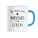 Mug - Un Marseillais trop Génial - 6 Coloris - Cadeau Original - Cadeau Personnalisable - Cadeaux-Positifs.com -Unique-Blanc-