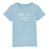 T-Shirt Enfant - Moi c'est Lucie - Coton Bio - Cadeau Original - Cadeau Personnalisable - Cadeaux-Positifs.com -3-4 ans-Rose-