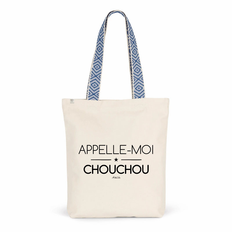 Cadeau anniversaire : Tote Bag Premium - Appelle-moi Chouchou - 2 Coloris - Cadeau Durable - Cadeau Personnalisable - Cadeaux-Positifs.com -Unique-Bleu-