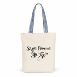 Tote Bag Premium - Sage Femme au Top - 2 Coloris - Cadeau Durable - Cadeau Personnalisable - Cadeaux-Positifs.com -Unique-Rouge-