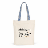 Tote Bag Premium - Médecin au Top - 2 Coloris - Cadeau Durable - Cadeau Personnalisable - Cadeaux-Positifs.com -Unique-Rouge-