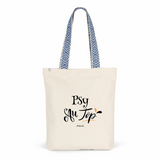 Tote Bag Premium - Psy au Top - 2 Coloris - Cadeau Durable - Cadeau Personnalisable - Cadeaux-Positifs.com -Unique-Bleu-