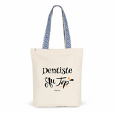 Tote Bag Premium - Dentiste au Top - 2 Coloris - Cadeau Durable - Cadeau Personnalisable - Cadeaux-Positifs.com -Unique-Rouge-