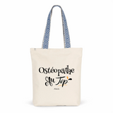 Tote Bag Premium - Ostéopathe au Top - 2 Coloris - Cadeau Durable - Cadeau Personnalisable - Cadeaux-Positifs.com -Unique-Rouge-