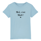 T-Shirt Enfant - Moi c'est Maël - Coton Bio - Cadeau Original - Cadeau Personnalisable - Cadeaux-Positifs.com -3-4 ans-Gris-