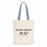 Tote Bag Premium - Future Mamie au Top - 2 Coloris - Cadeau Durable - Cadeau Personnalisable - Cadeaux-Positifs.com -Unique-Rouge-