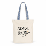 Tote Bag Premium - ATSEM au Top - 2 Coloris - Cadeau Durable - Cadeau Personnalisable - Cadeaux-Positifs.com -Unique-Rouge-