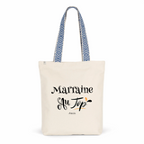 Tote Bag Premium - Marraine au Top - 2 Coloris - Cadeau Durable - Cadeau Personnalisable - Cadeaux-Positifs.com -Unique-Rouge-