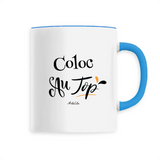 Mug - Coloc au Top - 6 Coloris - Cadeau Original - Cadeau Personnalisable - Cadeaux-Positifs.com -Unique-Blanc-