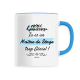 Mug - Merci, tu es un Maître de Stage trop Génial - 6 Coloris - Cadeau Personnalisable - Cadeaux-Positifs.com -Unique-Bleu-