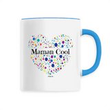 Mug - Maman Cool (Coeur) - 6 Coloris - Cadeau Unique & Tendre - Cadeau Personnalisable - Cadeaux-Positifs.com -Unique-Blanc-