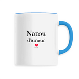 Mug - Nanou d'amour - 6 Coloris - Cadeau Original & Tendre - Cadeau Personnalisable - Cadeaux-Positifs.com -Unique-Bleu-