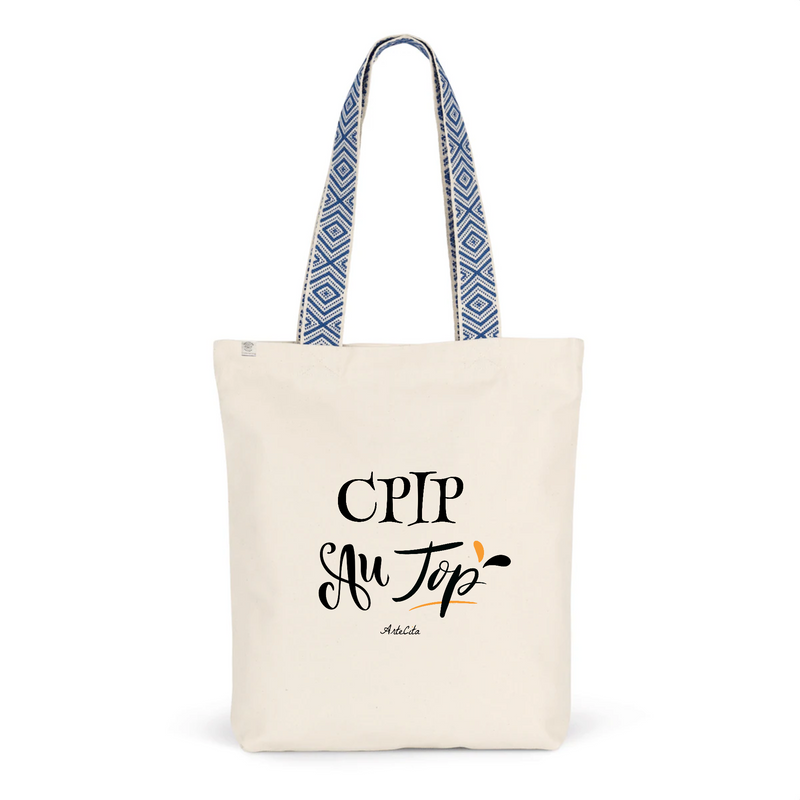 Cadeau anniversaire : Tote Bag Premium - CPIP au Top - 2 Coloris - Cadeau Durable - Cadeau Personnalisable - Cadeaux-Positifs.com -Unique-Bleu-