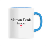 Mug - Maman Poule d'amour - 6 Coloris - Cadeau Original - Cadeau Personnalisable - Cadeaux-Positifs.com -Unique-Blanc-