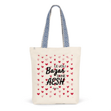 Tote Bag Premium - Le joli Bazar d'une AESH - 2 Coloris - Durable - Cadeau Personnalisable - Cadeaux-Positifs.com -Unique-Rouge-