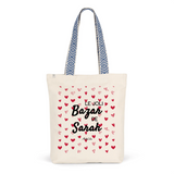 Tote Bag Premium - Le joli Bazar de Sarah - 2 Coloris - Cadeau Durable - Cadeau Personnalisable - Cadeaux-Positifs.com -Unique-Rouge-