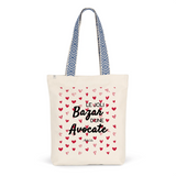 Tote Bag Premium - Le joli Bazar d'une Avocate - 2 Coloris - Durable - Cadeau Personnalisable - Cadeaux-Positifs.com -Unique-Rouge-