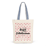 Tote Bag Premium - Le joli Bazar d'une Esthéticienne - 2 Coloris - Durable - Cadeau Personnalisable - Cadeaux-Positifs.com -Unique-Rouge-