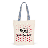 Tote Bag Premium - Le joli Bazar d'une Psychomot - 2 Coloris - Durable - Cadeau Personnalisable - Cadeaux-Positifs.com -Unique-Rouge-