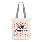 Tote Bag Premium - Le joli Bazar d'une Secrétaire - 2 Coloris - Durable - Cadeau Personnalisable - Cadeaux-Positifs.com -Unique-Rouge-