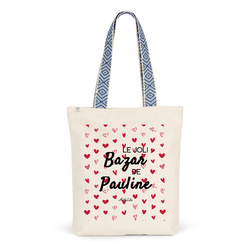 Cadeau anniversaire : Tote Bag Premium - Le joli Bazar de Pauline - 2 Coloris - Durable - Cadeau Personnalisable - Cadeaux-Positifs.com -Unique-Bleu-