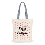 Tote Bag Premium - Le joli Bazar d'une Collègue - 2 Coloris - Durable - Cadeau Personnalisable - Cadeaux-Positifs.com -Unique-Rouge-