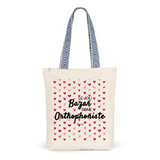 Tote Bag Premium - Le joli Bazar d'une Orthophoniste - 2 Coloris - Durable - Cadeau Personnalisable - Cadeaux-Positifs.com -Unique-Rouge-