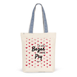 Tote Bag Premium - Le joli Bazar d'une Psy - 2 Coloris - Durable - Cadeau Personnalisable - Cadeaux-Positifs.com -Unique-Rouge-