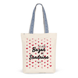 Tote Bag Premium - Le joli Bazar de Sandrine - 2 Coloris - Durable - Cadeau Personnalisable - Cadeaux-Positifs.com -Unique-Rouge-