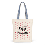 Tote Bag Premium - Le joli Bazar de Henriette - 2 Coloris - Durable - Cadeau Personnalisable - Cadeaux-Positifs.com -Unique-Rouge-