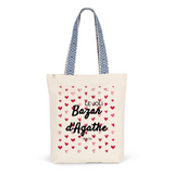 Tote Bag Premium - Le joli Bazar d'Agathe - 2 Coloris - Durable - Cadeau Personnalisable - Cadeaux-Positifs.com -Unique-Rouge-