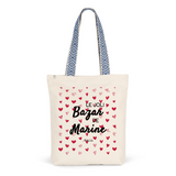 Tote Bag Premium - Le joli Bazar de Marine - 2 Coloris - Durable - Cadeau Personnalisable - Cadeaux-Positifs.com -Unique-Rouge-