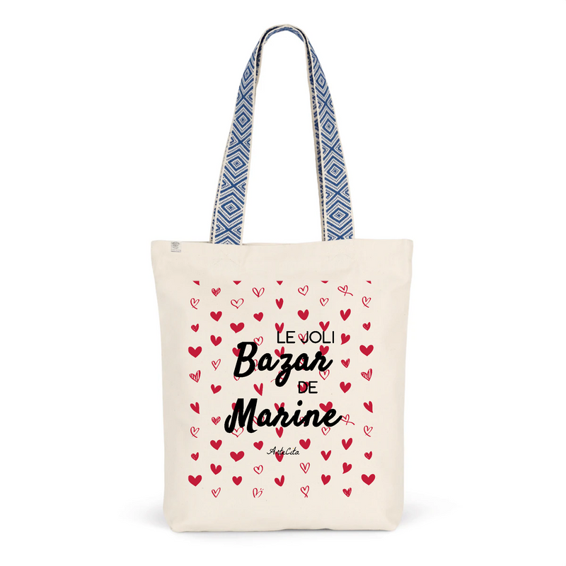 Cadeau anniversaire : Tote Bag Premium - Le joli Bazar de Marine - 2 Coloris - Durable - Cadeau Personnalisable - Cadeaux-Positifs.com -Unique-Bleu-