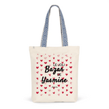 Tote Bag Premium - Le joli Bazar de Yasmine - 2 Coloris - Durable - Cadeau Personnalisable - Cadeaux-Positifs.com -Unique-Rouge-