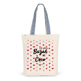 Tote Bag Premium - Le joli Bazar de Coco - 2 Coloris - Durable - Cadeau Personnalisable - Cadeaux-Positifs.com -Unique-Bleu-