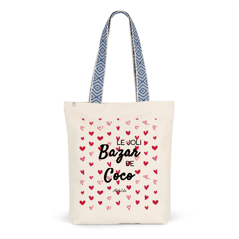 Cadeau anniversaire : Tote Bag Premium - Le joli Bazar de Coco - 2 Coloris - Durable - Cadeau Personnalisable - Cadeaux-Positifs.com -Unique-Bleu-