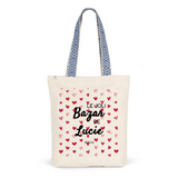 Tote Bag Premium - Le joli Bazar de Lucie - 2 Coloris - Durable - Cadeau Personnalisable - Cadeaux-Positifs.com -Unique-Rouge-