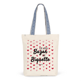 Tote Bag Premium - Le joli Bazar de Biquette - 2 Coloris - Durable - Cadeau Personnalisable - Cadeaux-Positifs.com -Unique-Rouge-