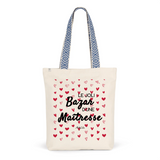 Tote Bag Premium - Le joli Bazar d'une Maîtresse - 2 Coloris - Durable - Cadeau Personnalisable - Cadeaux-Positifs.com -Unique-Rouge-