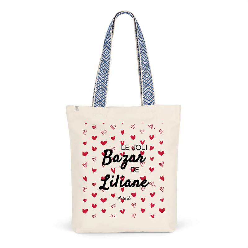 Cadeau anniversaire : Tote Bag Premium - Le joli Bazar de Liliane - 2 Coloris - Durable - Cadeau Personnalisable - Cadeaux-Positifs.com -Unique-Bleu-
