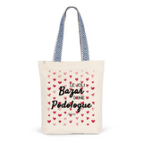 Tote Bag Premium - Le joli Bazar d'une Podologue - 2 Coloris - Durable - Cadeau Personnalisable - Cadeaux-Positifs.com -Unique-Rouge-