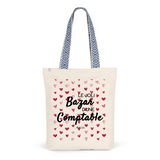 Tote Bag Premium - Le joli Bazar d'une Comptable - 2 Coloris - Durable - Cadeau Personnalisable - Cadeaux-Positifs.com -Unique-Rouge-