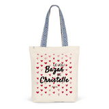 Tote Bag Premium - Le joli Bazar de Christelle - 2 Coloris - Durable - Cadeau Personnalisable - Cadeaux-Positifs.com -Unique-Rouge-